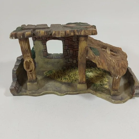 Grandeur Noel Bethlehem Village 2001 Collector's‎ Ed Porcelain Stable Nativity
