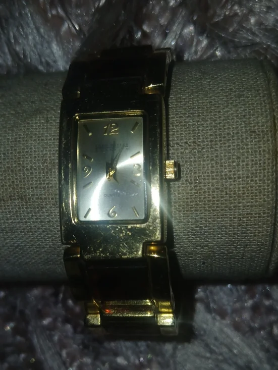 Joan Rivers Classic Vintage 90's Faux Tortoiseshell Bracelet Watch Needs Battery