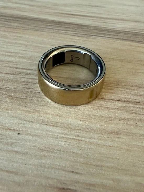 Oura Gold Smart Ring Size 8