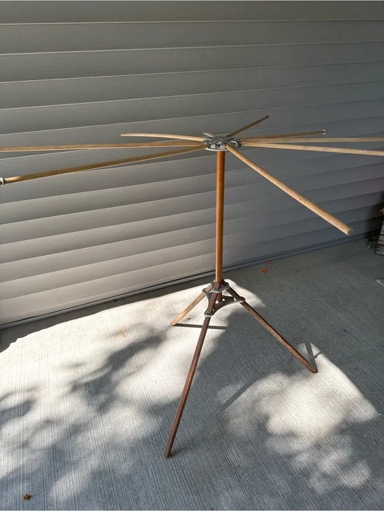 Artmoore Co 1920's Wood & Metal Collapsible Clothes/Artwork/Herbs Drying Rack