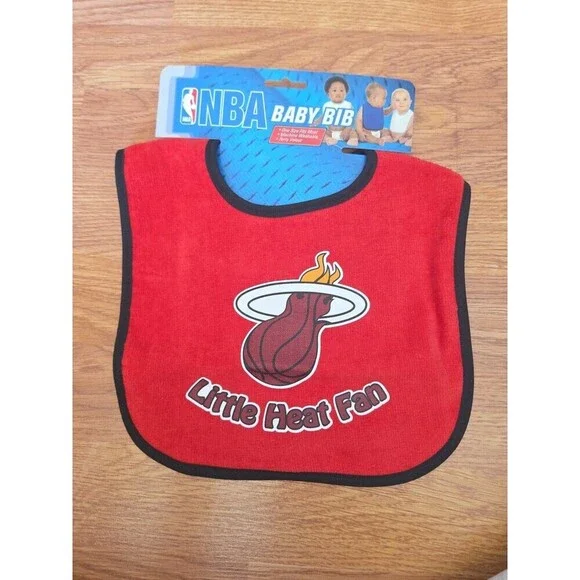 NBA Miami Heat All Pro Baby Bib NEW Basketball Infant Cotton Terrycloth Washable