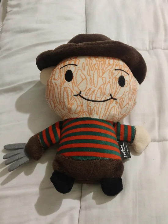 Freddy Krueger Nightmare On Elm Street Plush Striped Green & Red Plush Dog Toy