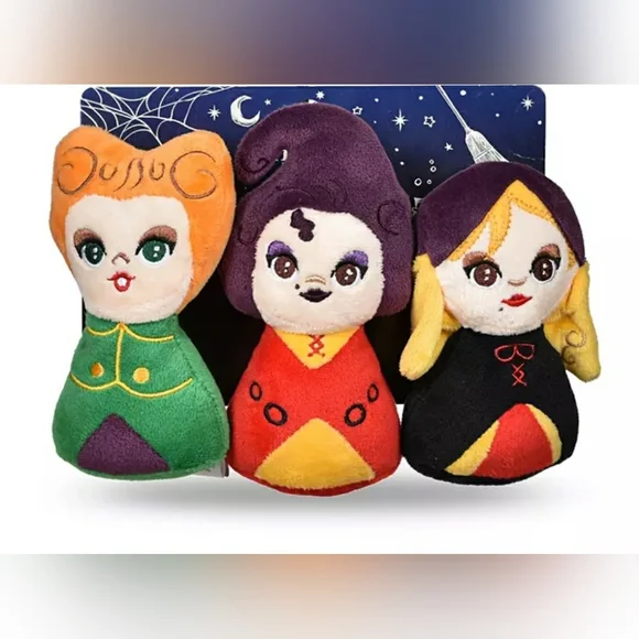 NWT Disney Hocus Pocus Sanderson Sisters Plush Dog Toy