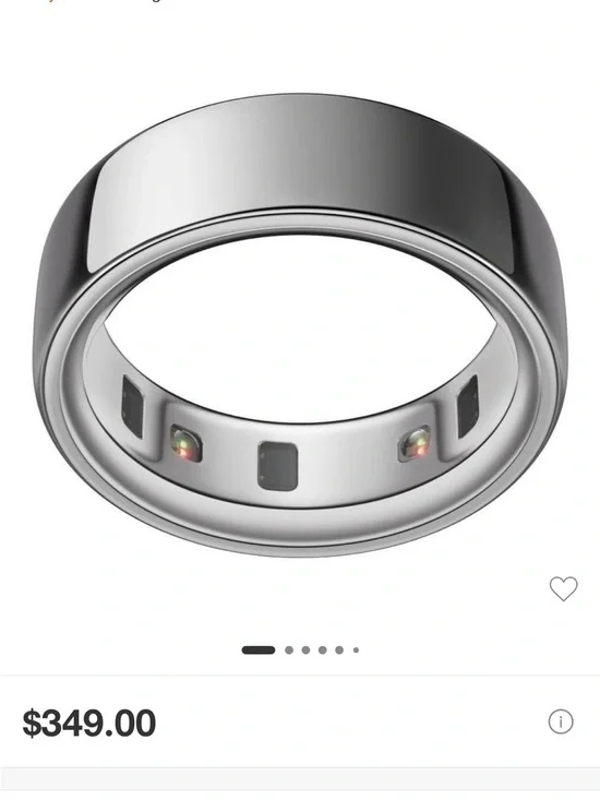 Oura gen 4 Silver Health & Sleep Tracking Ring size 8
