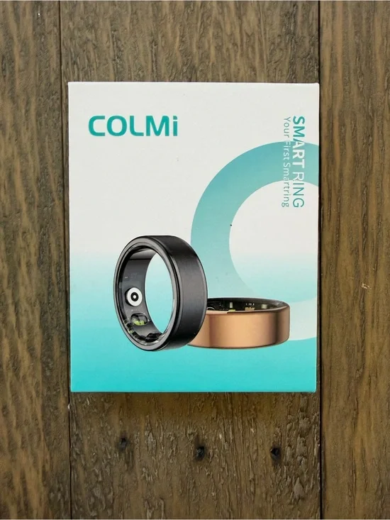Colmi Smart Ring with Charging Case Gold Size 7 New in box