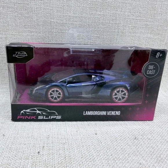 Jada Pink Slips Lamborghini Veneno 1:32 Die-Cast Purple Supercar New in Box