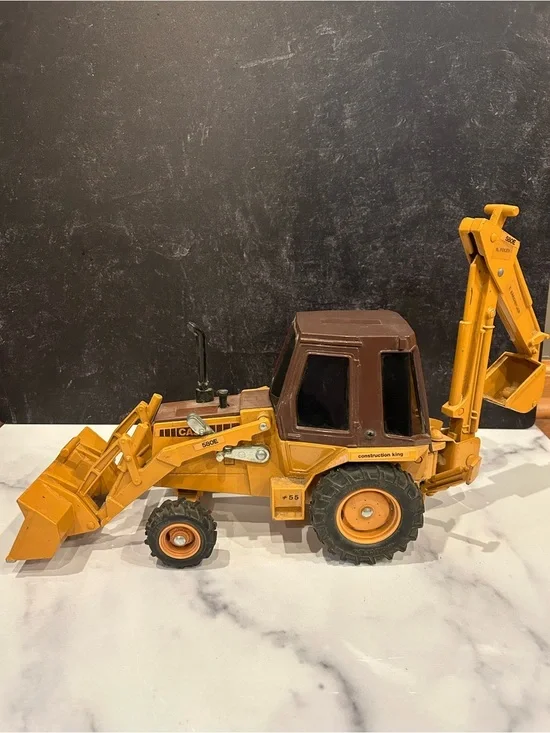 VTG 1986 ERTL 1:16 Diecast Case 580E Construction King Loader Backhoe Vehicle