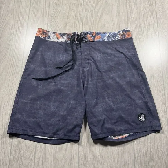 Body Glove Vapor Board Shorts Men’s 36 x 8 Blue Surf Skate Swim Trunks Unlined