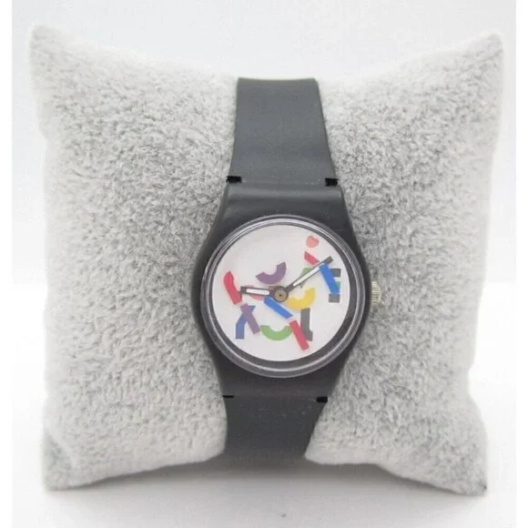Vintage 1986 Women Bon Bon Quartz WR Analog Dial Rotating Watch (F554)