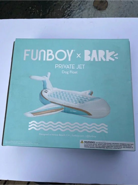 Funboy x Bark Private Jet Dog Float Pool Float 55