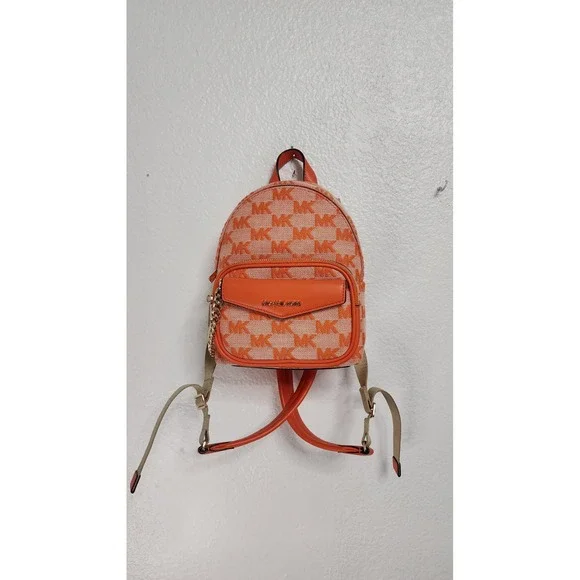 Michael Kors Mini Backpack Women NS Orange New With Tags