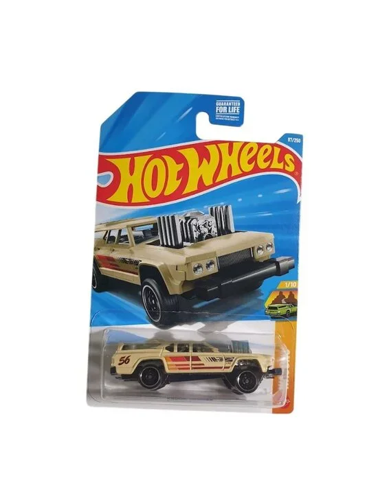 Hot Wheels Cruise Bruiser Wagons 1/10 Beige Red Die Cast Collectible Mattel Edit