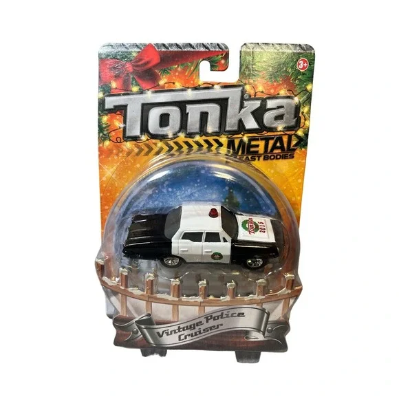 NEW Tonka Metal Diecast Bodies VINTAGE‎ POLICE CRUISER, Holiday Collection