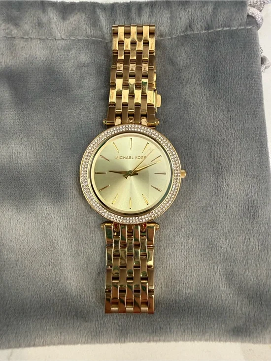 Michael Kors Gold Diamond-Accent Women’s Watch