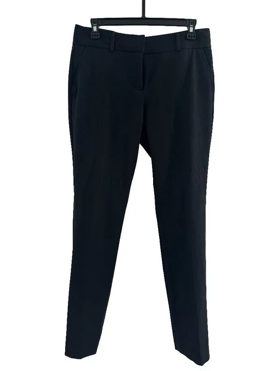 Michael Kors Black Dress Pants Women's Size 4 Mid-Rise Slim Fit Trousers