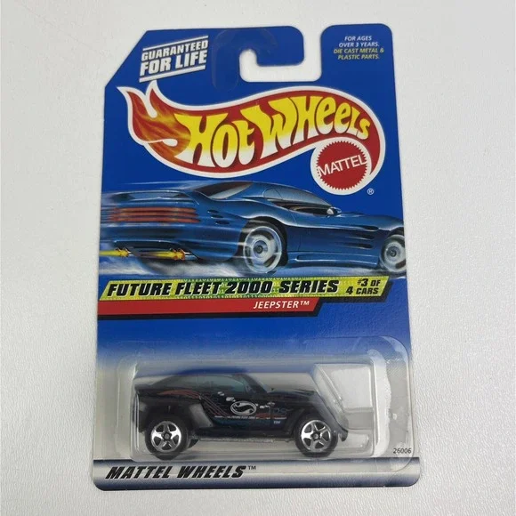 Hot Wheels Jeep Jeepster Black Graphics Future Fleet 2000 Diecast 003