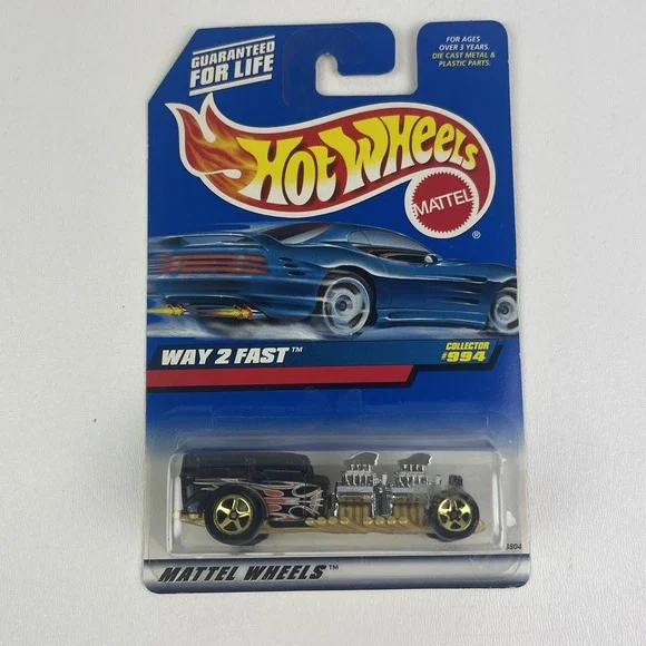 Hot Wheels Way 2 Fast Collector 994 Black Gold Silver Hot Rod
