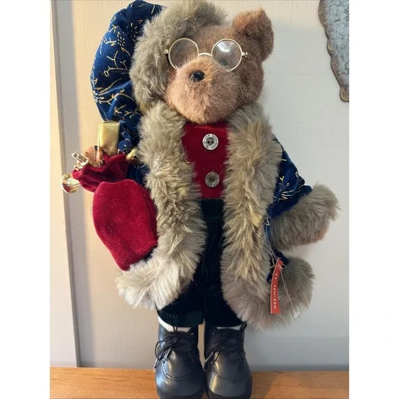 Vtg Christmas Wind Up Musical Bear New York Paris Toy Co 18