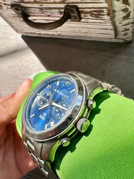 limited Edition MK Blue 100 Series unisex Chronograph Michael Kors Watch