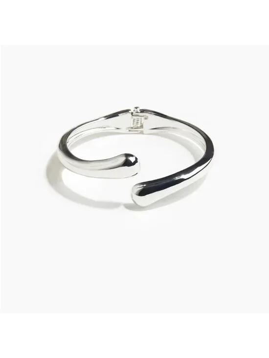 New! Silver Hinged Cuff Bracelet NWOT