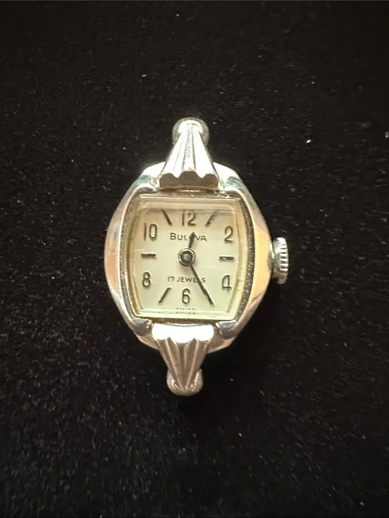 Vintage 1963 Bulova 17 Jewels 10K RGP Mechanical Ladies Cocktail Watch Head