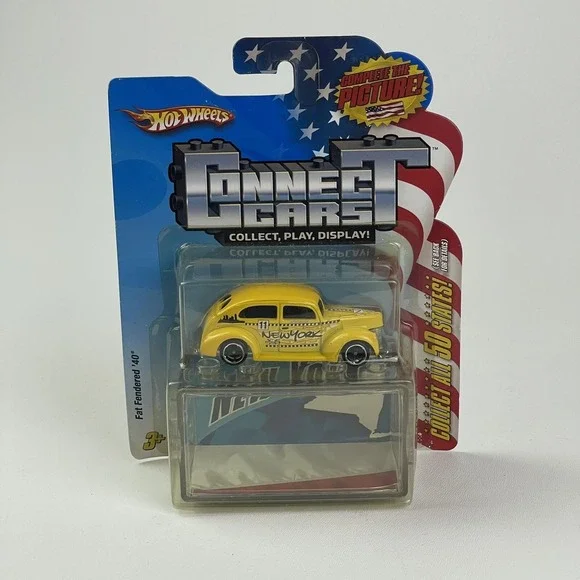Hot Wheels Connect Cars NEW YORK Taxi Cab Fat Fendered 40 Car  1/64