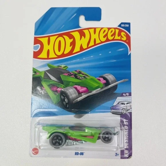 Hot Wheels 2025 K Case HW Inspired By RD-06 Green/pink 4/5