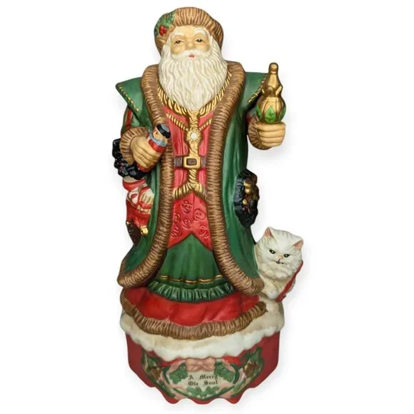 ABC Distributing Inc Merry Ole Soul Musical Santa Claus Figurine Music Box