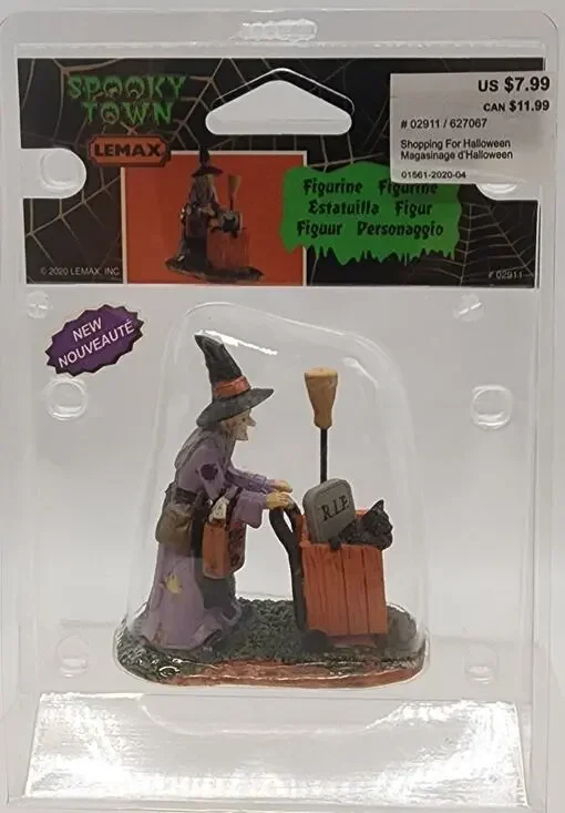 Lemax Spooky Town SHOPPING FOR HALLOWEEN Figure #02911 NEW IN PACKAGE 2020