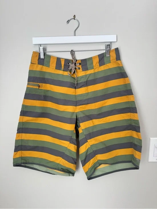 Patagonia Wavefarer Board Short Men 31 Strip Swim Truck Drawstring