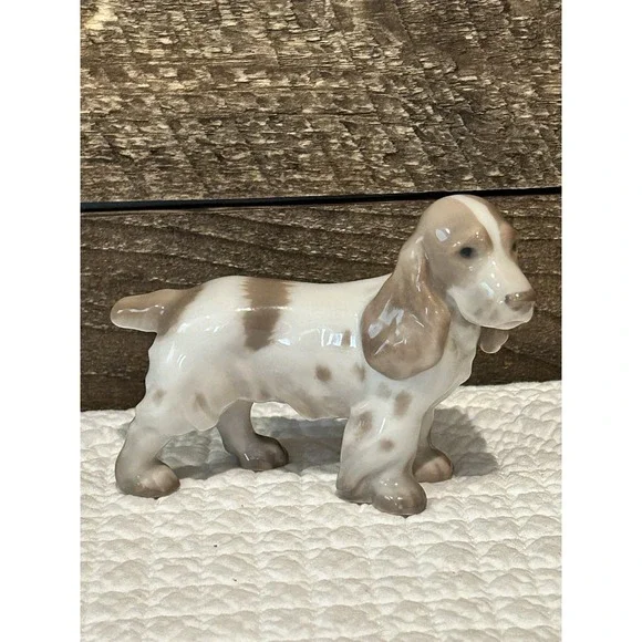 B&G Bing and Grondahl 2172 Cocker Spaniel Puppy‎ Dog Denmark Porcelain Statue