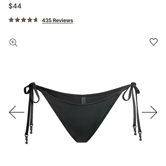 SKIMS dipped tie bikini bottoms