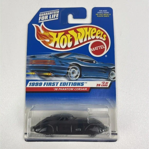 Hot Wheels 38 Phantom Corsair Black 656 1999 First Editions 3 Of 26