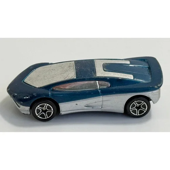 Matchbox Stress Streamer Toy Car Kids‎ 1:64 Blue Silver Vintage 1995 Diecast