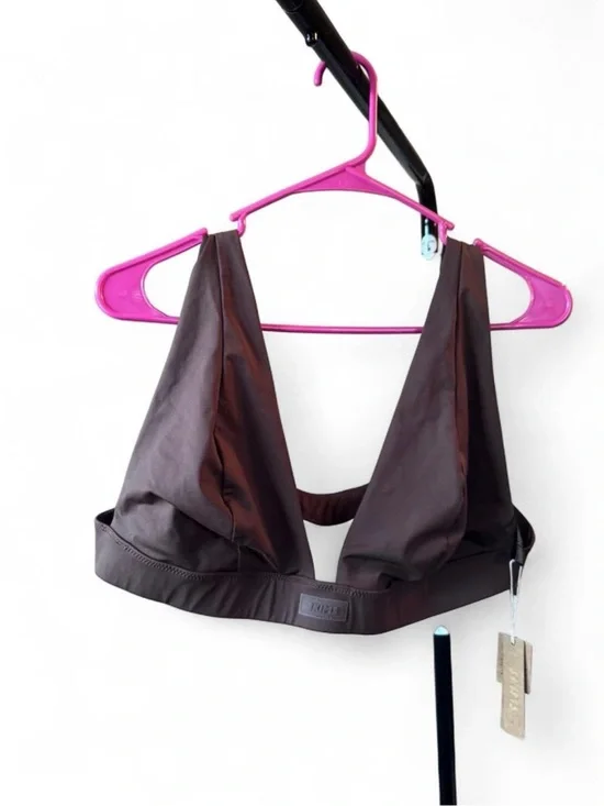 SKIMS Brown Scoop Bikini Top