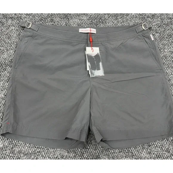 Orlebar Brown Bulldog Men's 38 Lined Swim Shorts Trunks Gray 6