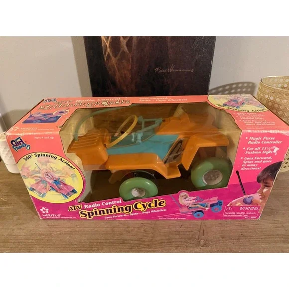Meritus 1995‎ Girl Friend ATV Radio Control Spinning Cycle Toy For Kids