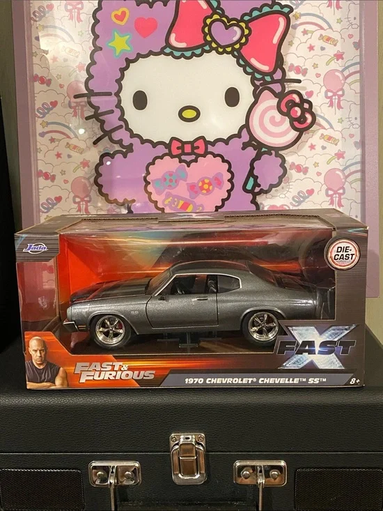 NIB 1:24 Fast & Furious 1970 Chevrolet Chevelle SS Die-Cast Car 🩶🖤