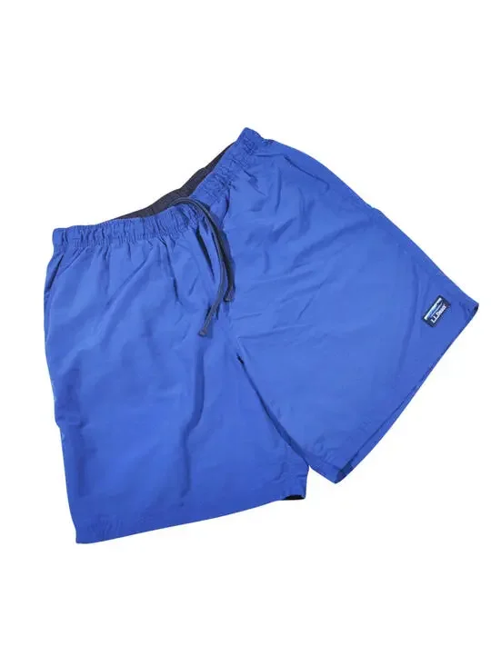 L.L. Bean Outdoors Mens Blue Swim Ocean Swimsuit Size Large (33-34)