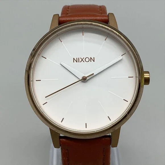 Nixon The Kensington Movin' Out Womens Watch 37mm Rose Gold Tone New Battery