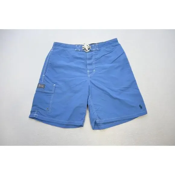 Polo Ralph Lauren Big Pony Swim‎ Trunks Cargo Shorts Water Beach Mens Sz Medium