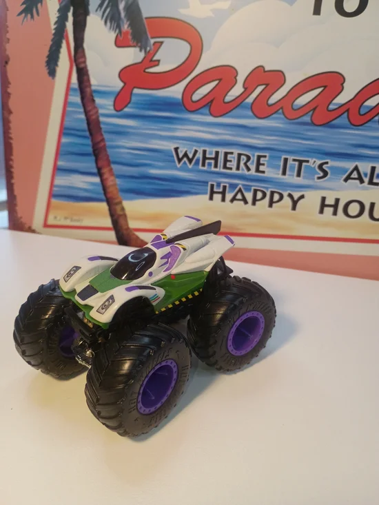 Hot Wheels Monster Truck Buzz Lightyear 1/64 Scale Monster Truck Loose