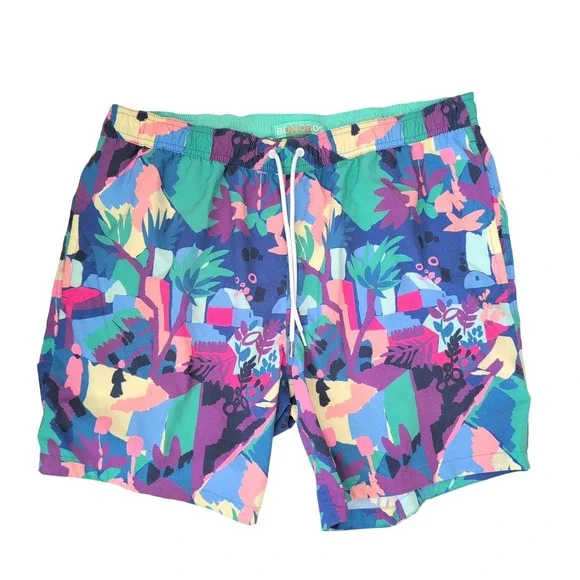 Bonobos Mens Abstract Tropical Swim Trunks 7