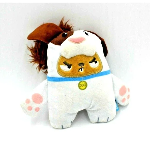 Bark Box Squirrel in Dog Suit White Brown 7