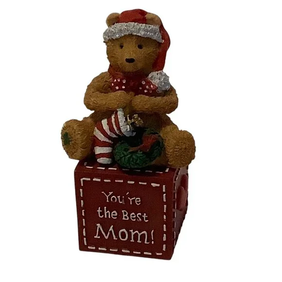 Carlton Cards Christmas Santa Bear Figurine 