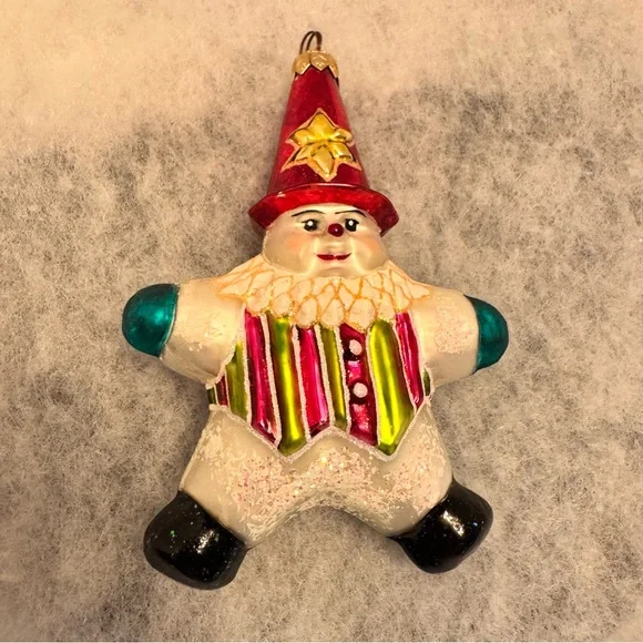 Christopher Radko Snowstar‎ Santa Christmas Tree Ornament Holiday Decor