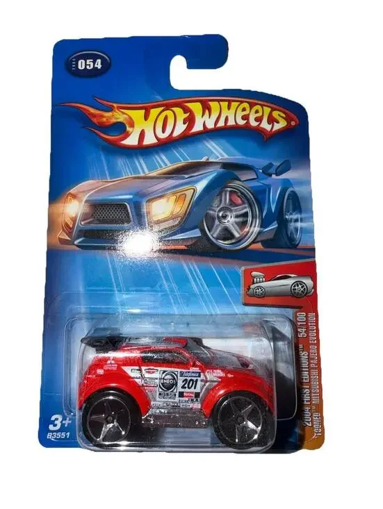 Hot Wheels 2004 Mitsubishi 'Tooned Pajero Evo. VHTF! '04 First Editions #54/100.