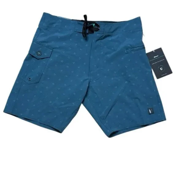 NWT Linksoul Stormer Board shorts Stargazer Blue size 31