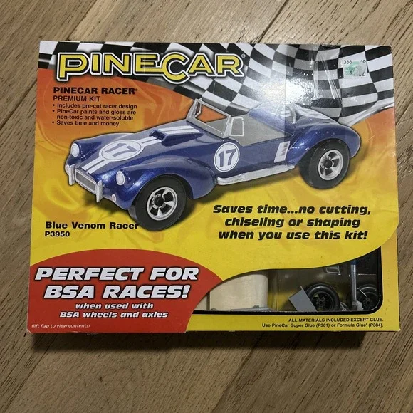 Pinecar Premium Car Kit Blue Venom‎ Racer P3950