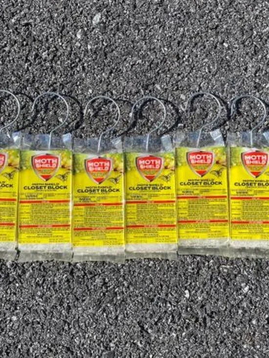 8- NEW Moth Shield Closet Blocks (Lemon scented)